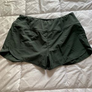 Dark Green Gaiam Athletic Shorts XL